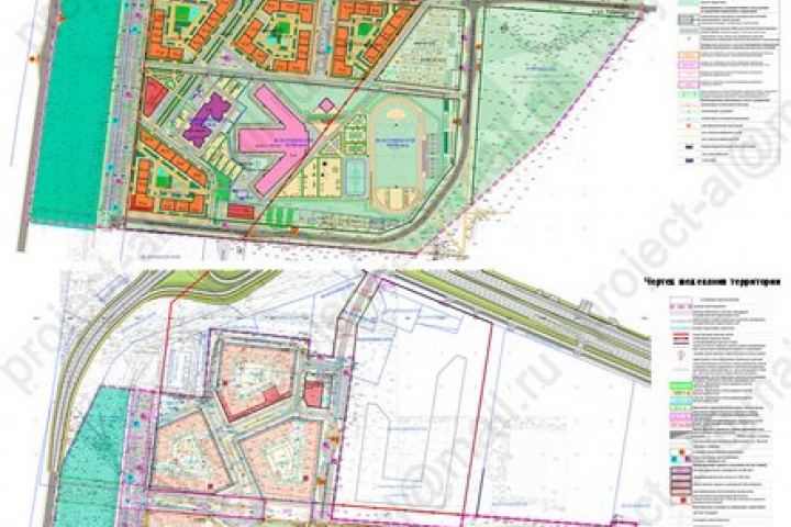 Проект планировки и межевания территории жилого микрорайона