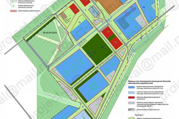 Проект планировки территории производственного назначения
