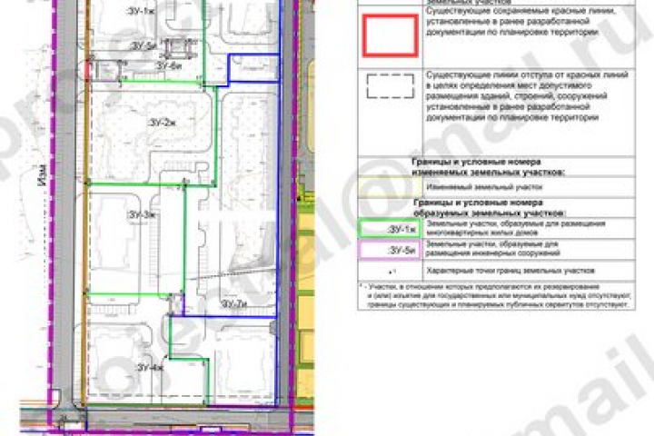 Проект межевания территории квартала жилого района