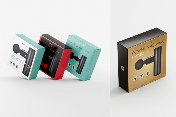 Варианты упаковки массажёра