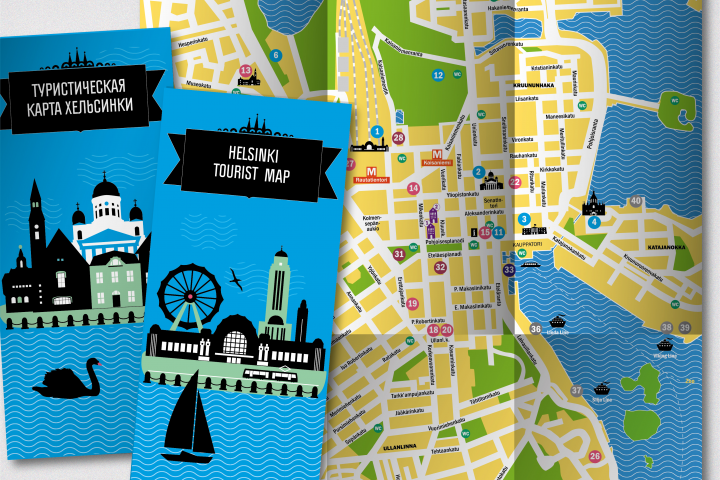 Туристическая карта Хельсинки