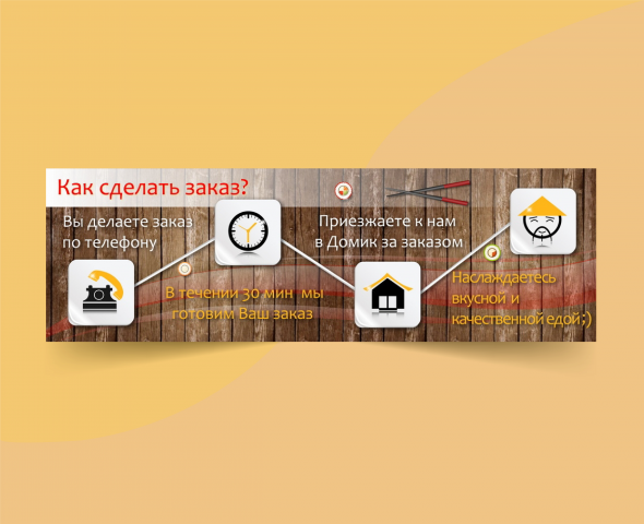 Баннер для сайта суши