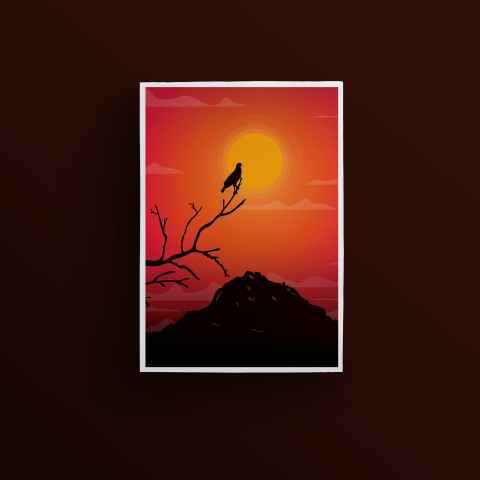Иллюстрация "Sunset
