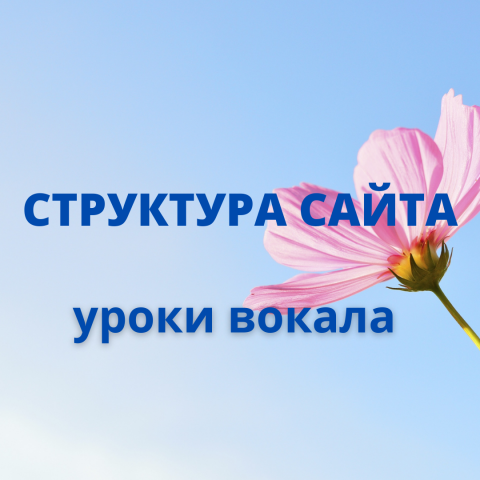 Разработка структуры сайта по вокалу