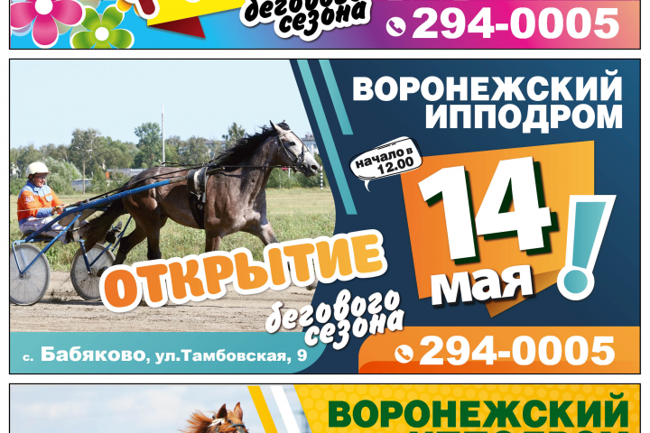 Баннер для Воронежского Ипподрома