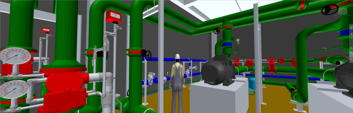 Фрагмент модели НС АУПТ