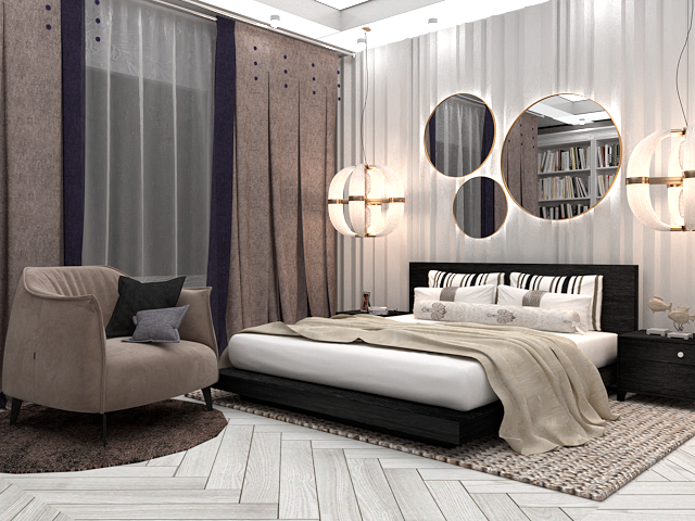 Рендер спальни