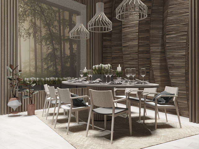 рендер кухонной зоны