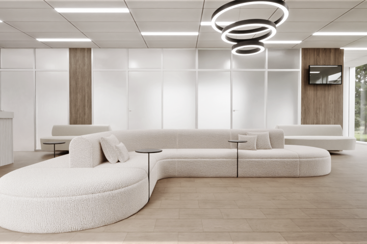 Дизайн-проект интерьера частной клиники в стиле Джапанди