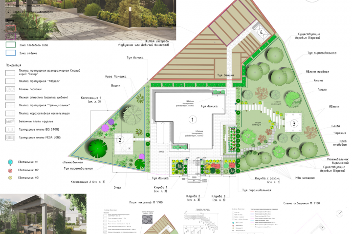 Проект благоустройства участка частного домовладения в г. Минск