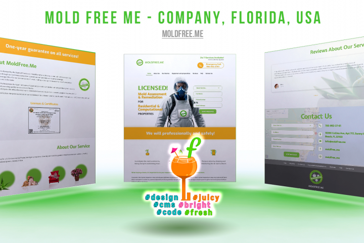 Сайт американской компании Mold Free Me, Florida, USA
