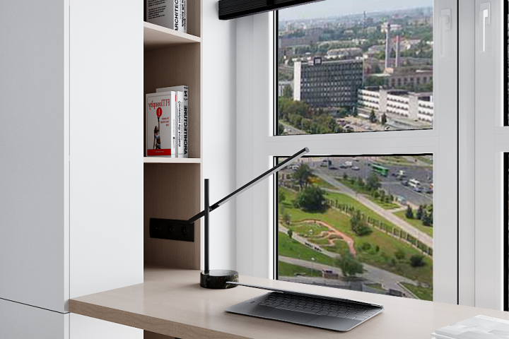 Рабочее место в интерьере детской комнаты