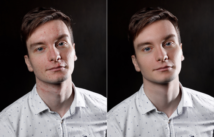 Ретушь мужского портрета