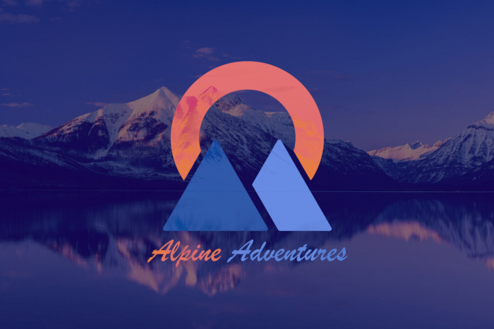 Логотип компании "Alpine adventures"