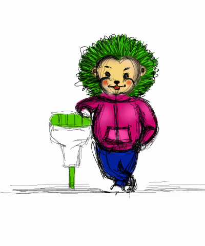 "Ёж Дай Пять" набросок