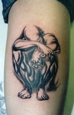 "Мужская фигура" рисунок для тату