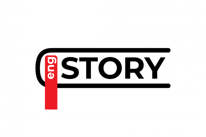 Логотип курсов по английскому языку "engSTORY"