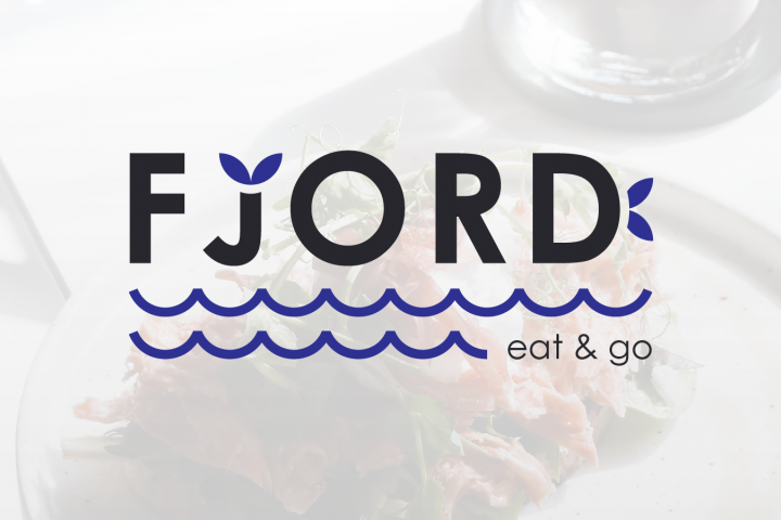 Логотип для кафе скандинавской кухни "Fjord"