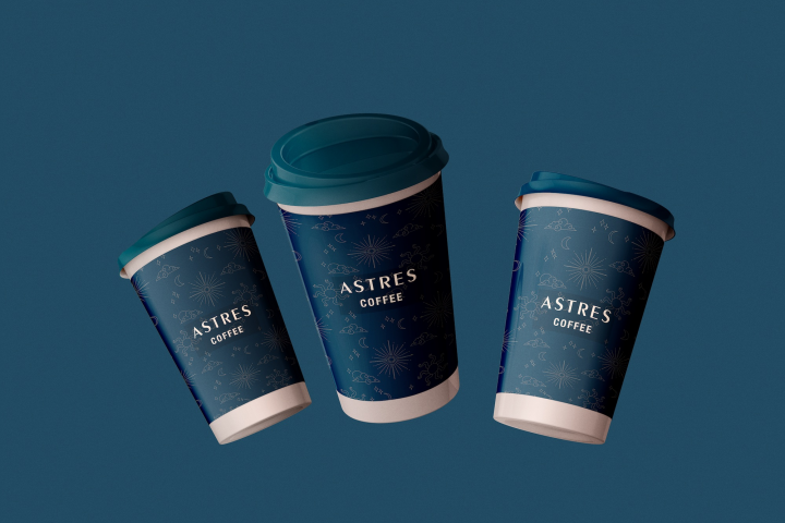 Дизайн упаковки для кофейни "Astres"