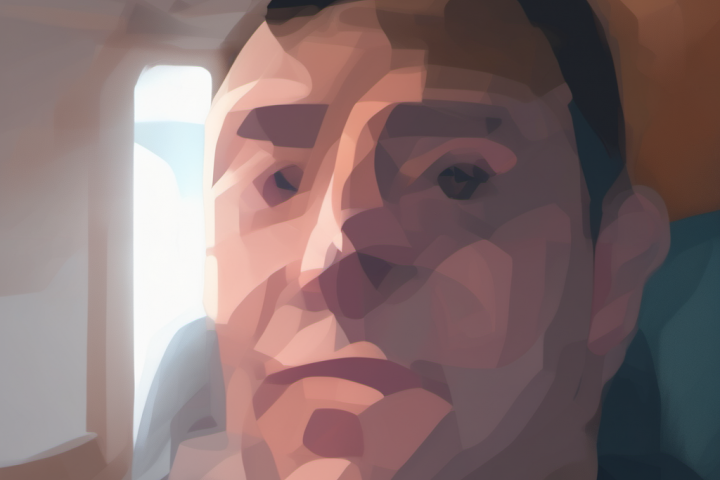 лицо в стиле digital art