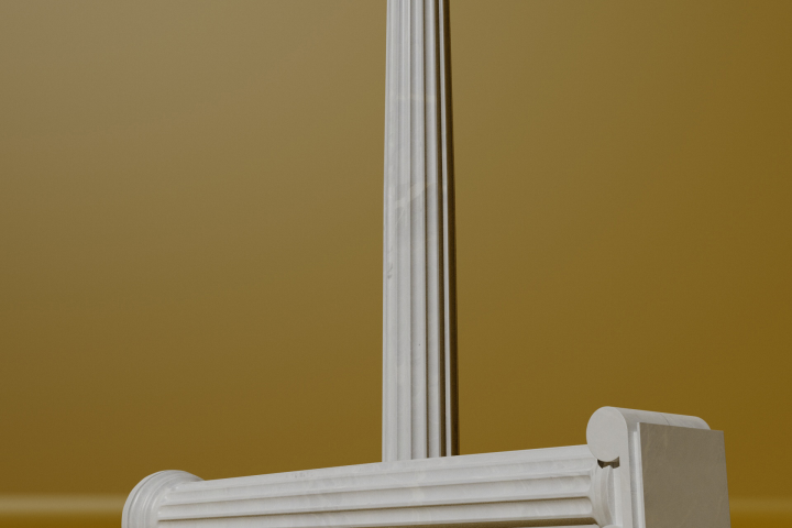 Ионическая Low-poly колонна