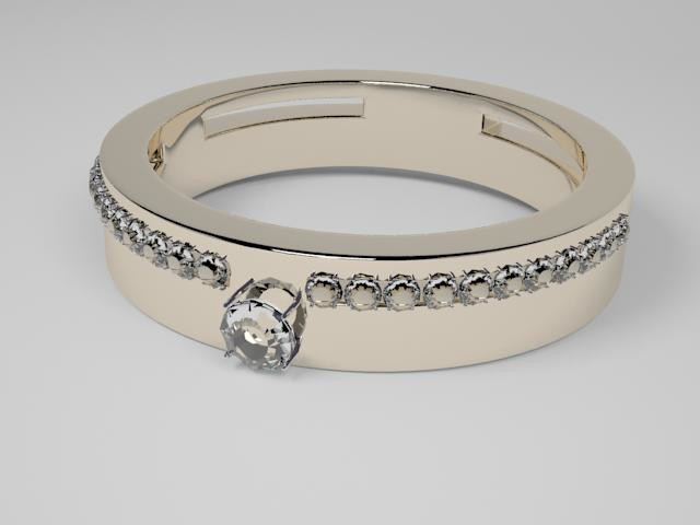 Золотое кольцо с брильянтами