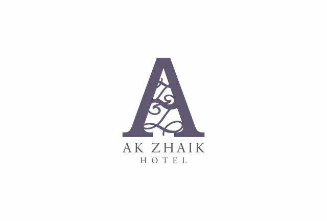 лого для отеля "Ак Жайык"