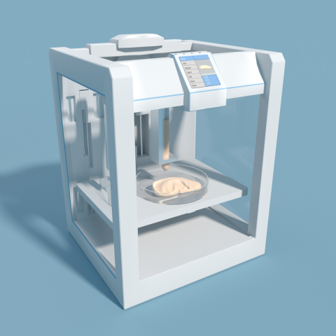 3D модель 3D Printera Blue Med