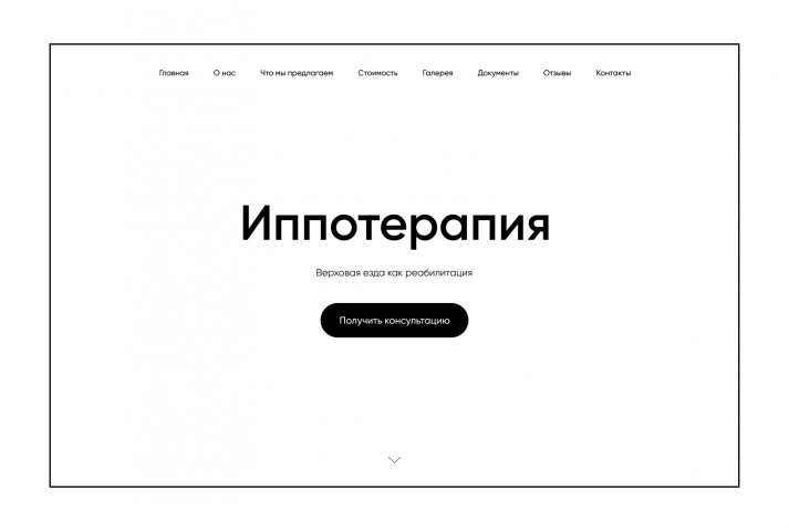 Прототип Landing Page для Иппоматадор