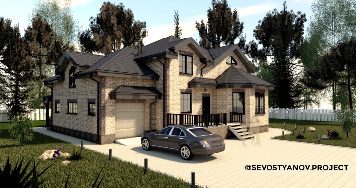 Дом из SIP 360 м2