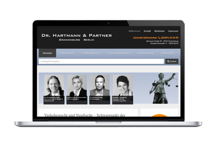 Сайт-визитка юридической фирмы