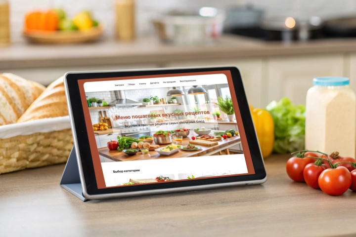 Разработка сайта с рецептами