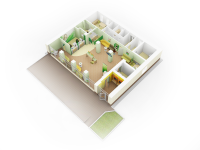 3d планировка банка