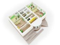3d планировка банка