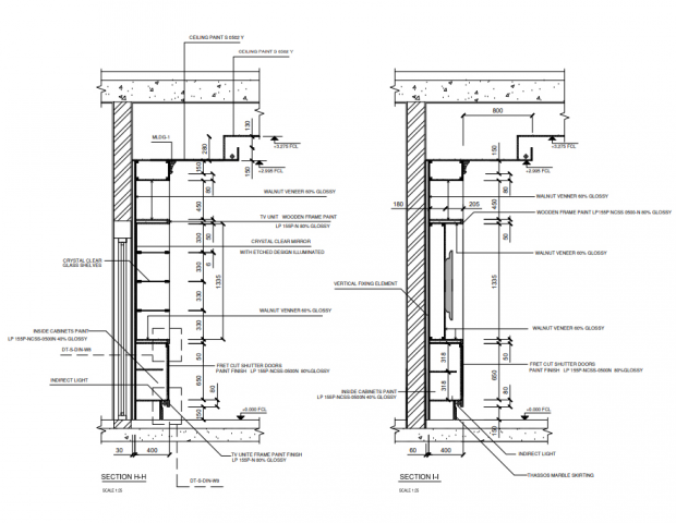 Чертеж гостиной, AutoCad