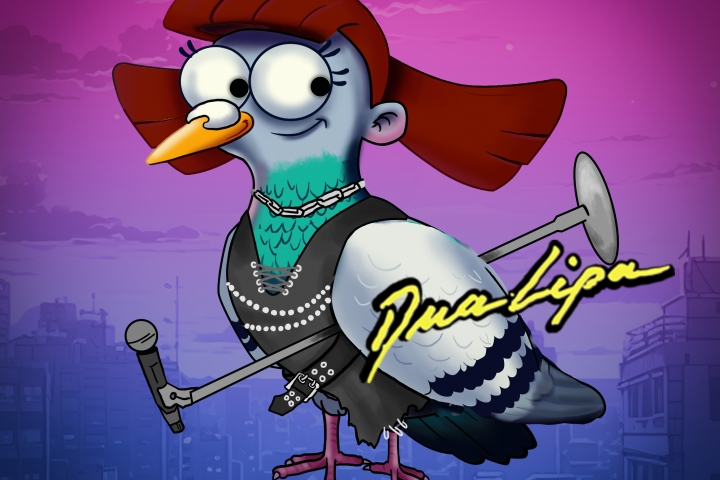 Dua Lipa pigeon.