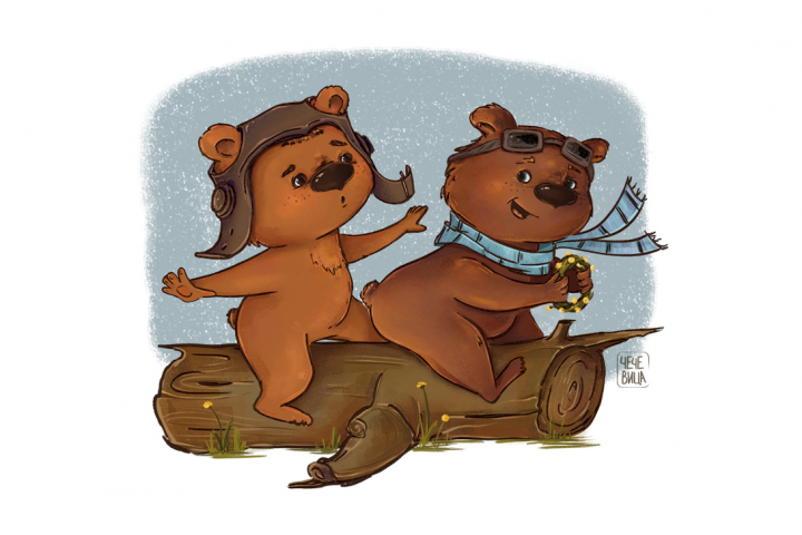 Открытка для благотворительного фонда "Искусство быть рядом"