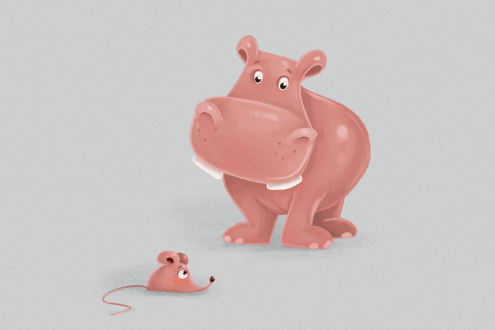 Бегемот и мышь