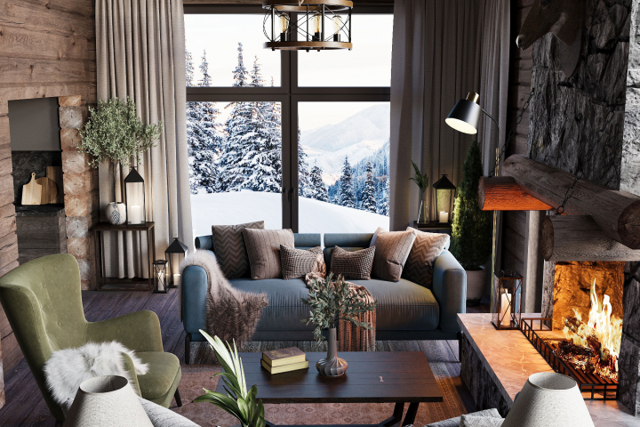 Интерьер шале в Эстонии