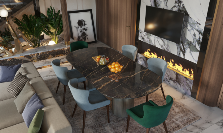 Интерьер дома со вторым светом