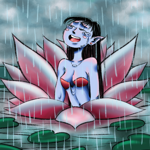 русалка в лотосе