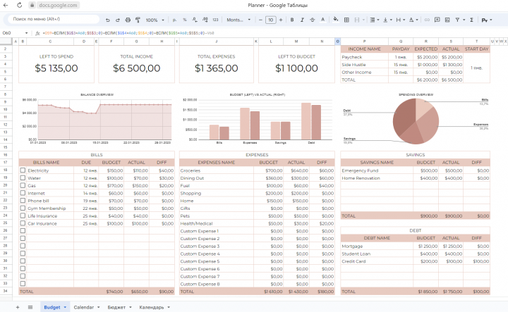Интерактивный дашборд