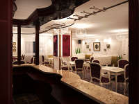 Кафе, одна из первых работ