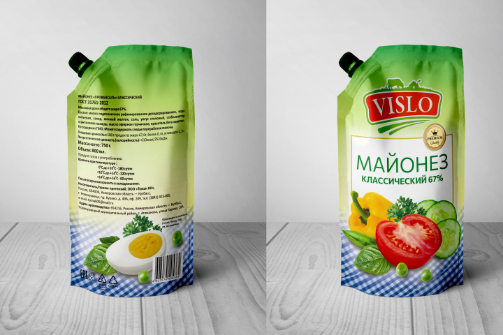 ТОМАК Майонез «VISLO» 50,5%.