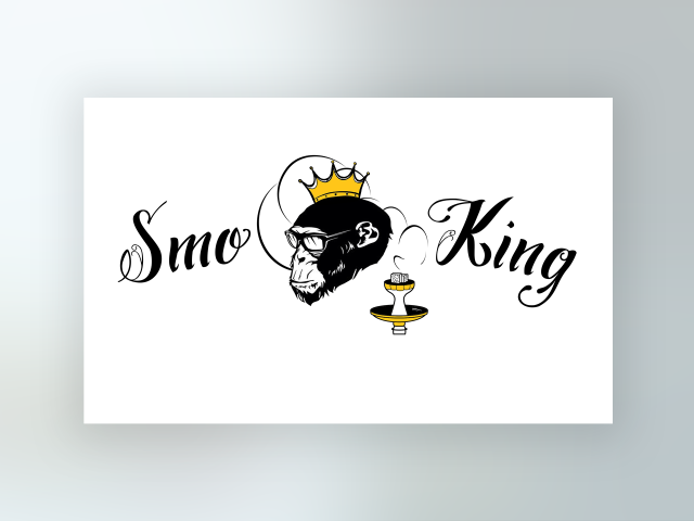 "Smo-King shop" логотип кальянной продукции