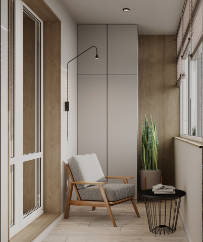 Дизайн интерьера балкона