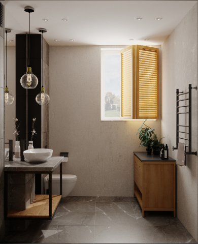 Визуализация интерьера ванной