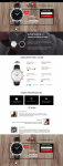 Верстка сайта "наручные часы Tissot"