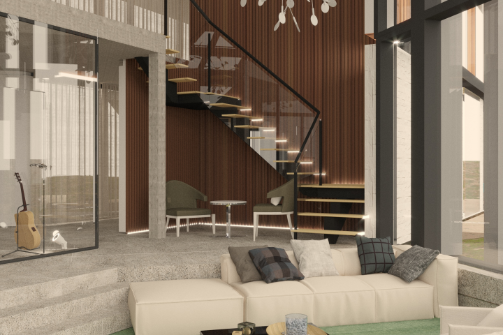 Гостиная частного дома