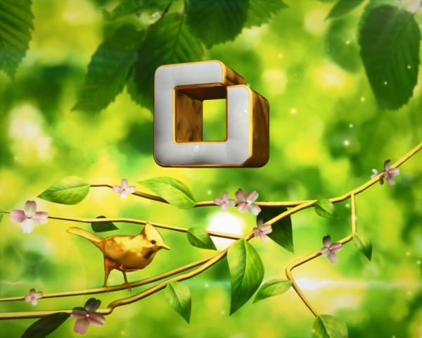 Весенняя заставка для ТВ канала